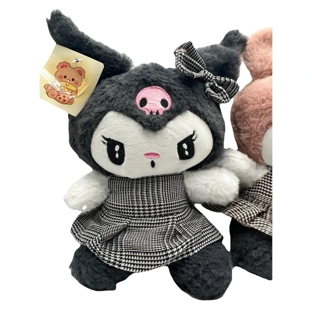 Sanrio Kuromi and My Melody Plush Set Matching Outfits New 9in‎